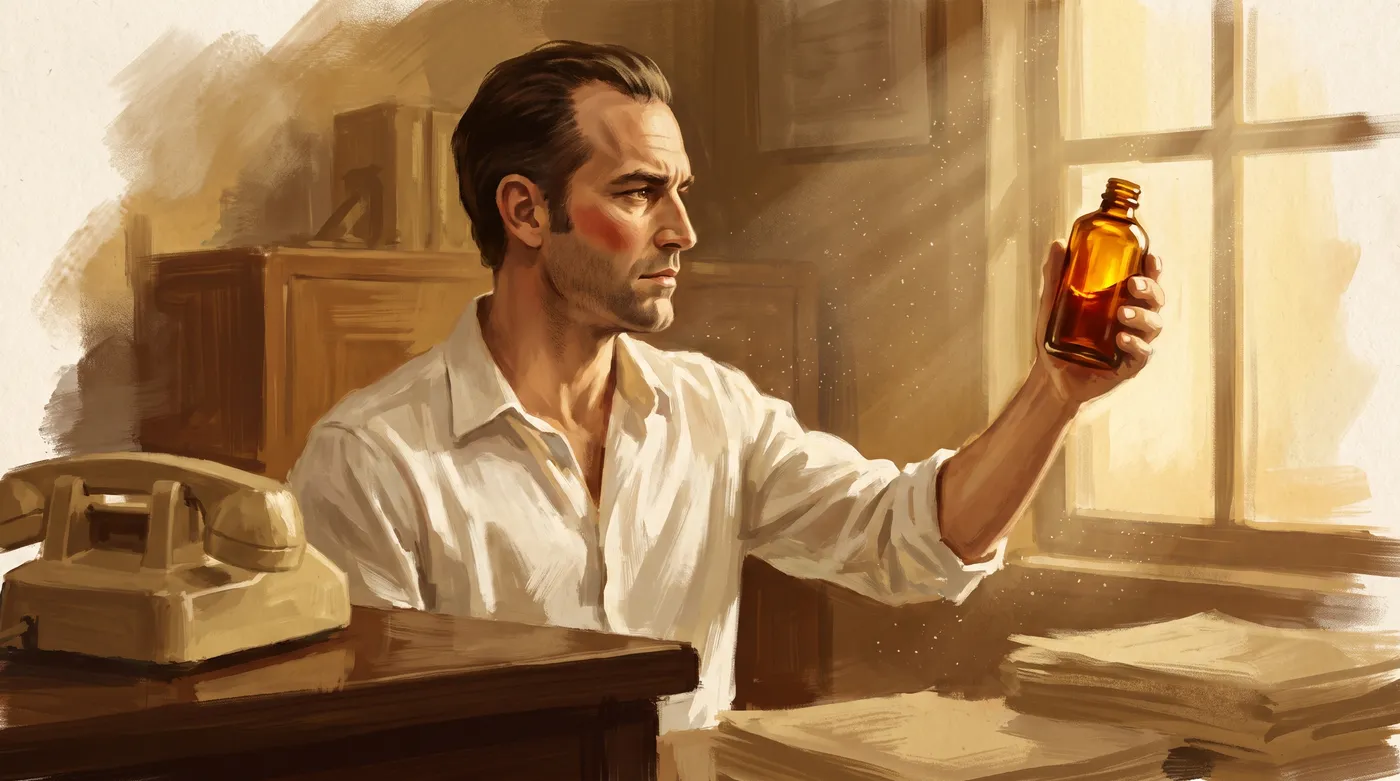 Style test B: a painterly frame with good brushwork and a realistic face.