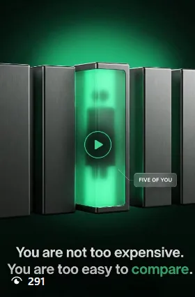 A 3D reel tile on the same grid with 291 views